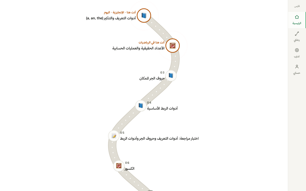 خريطة المسار